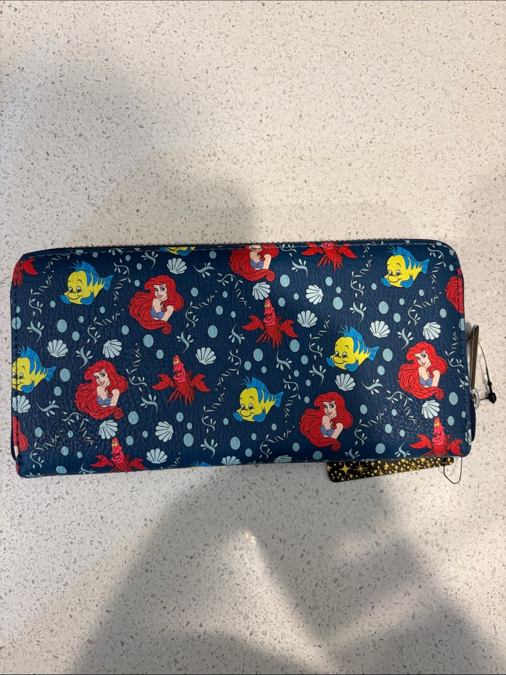 Disney Little Mermaid Zip Closure Loungefly Wallet NWT
